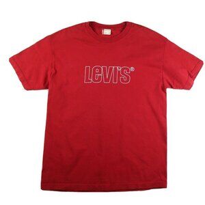 LEVI'S - MEN'S RED GRAPHIC T-SHIRT - SHORT SLEEVE - SIZE L